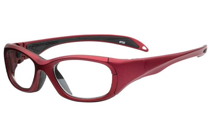Matte Crimson / Clear With Silver Flash Mirror