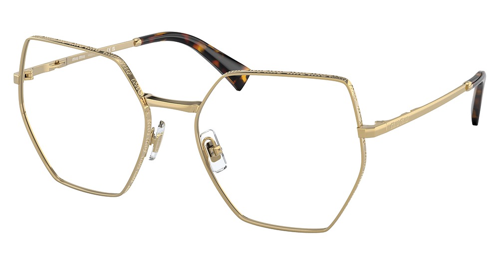 Miu Miu MU 50VV irregular eyeglasses in Gold