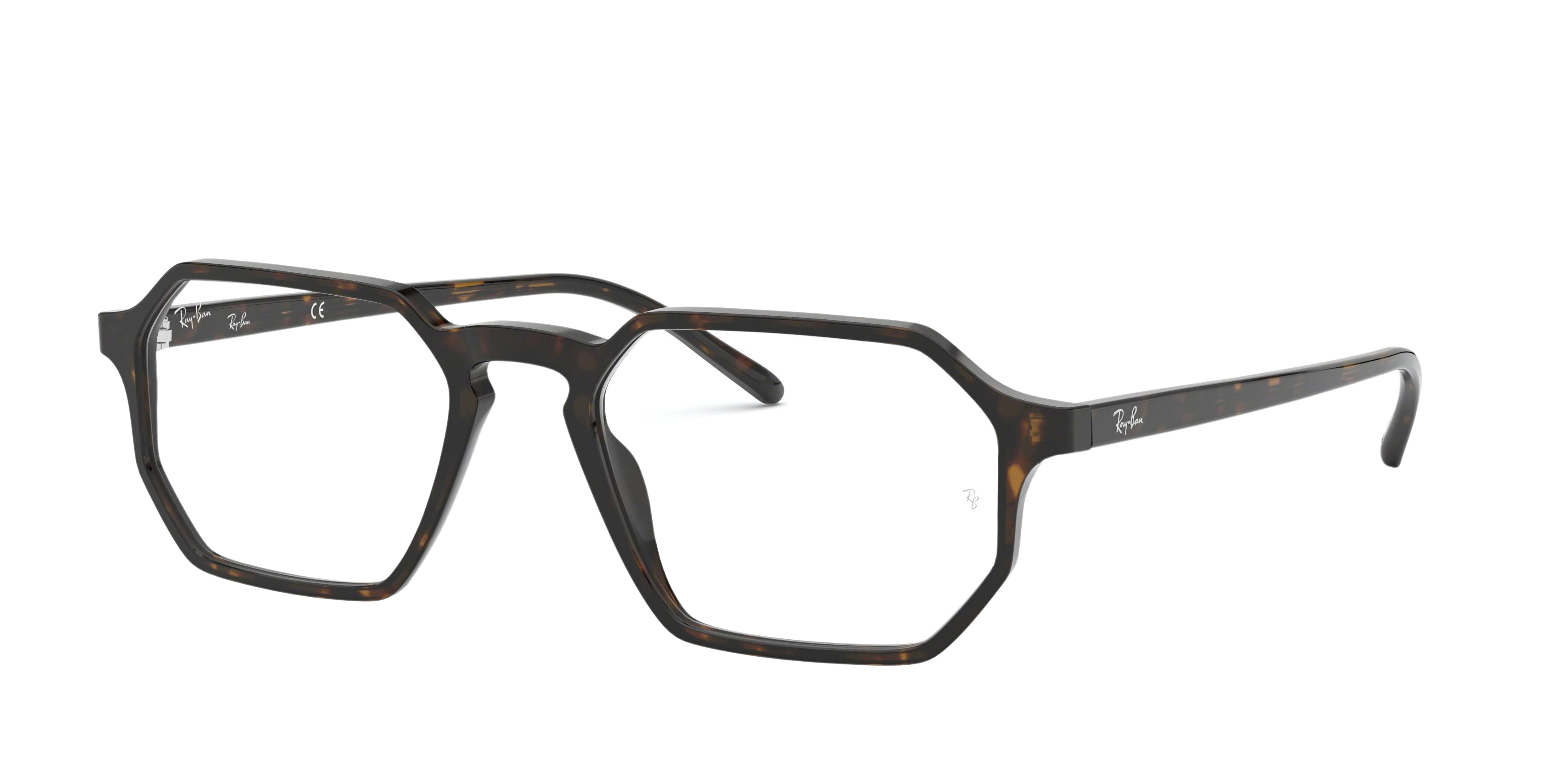 Ray-Ban RX5370 square eyeglasses in Havana