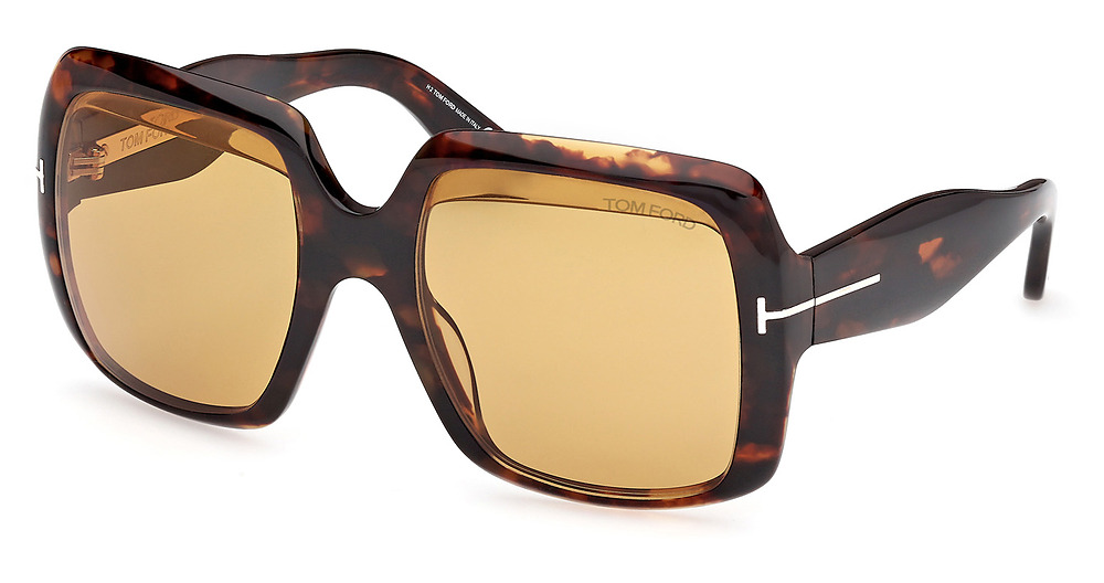 Tom Ford FT1194 square sunglasses in Dark Havana/Brown