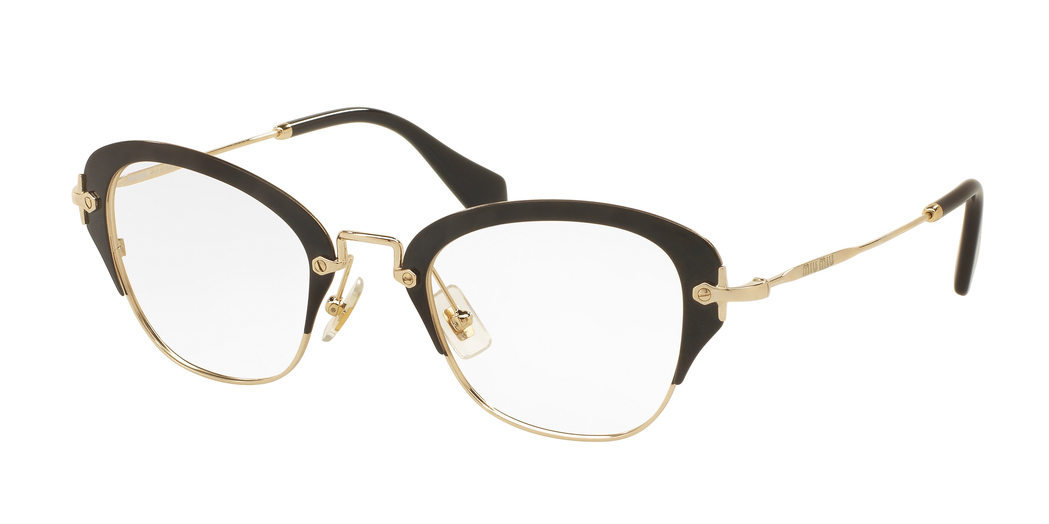 Miu Miu MU 53OV square eyeglasses in Black