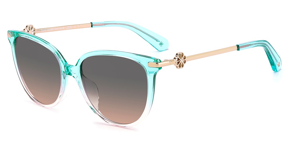 Kate Spade KRISTINA/G/S cateye sunglasses in Green Pk/Grey Fuchsia