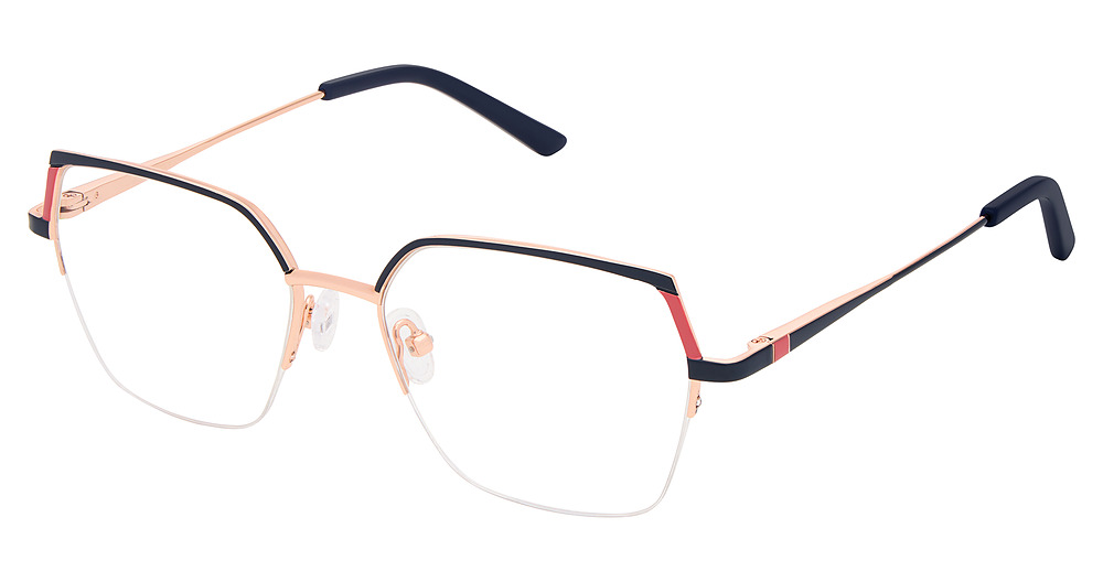 NAVY SALMON ROSE GOLD