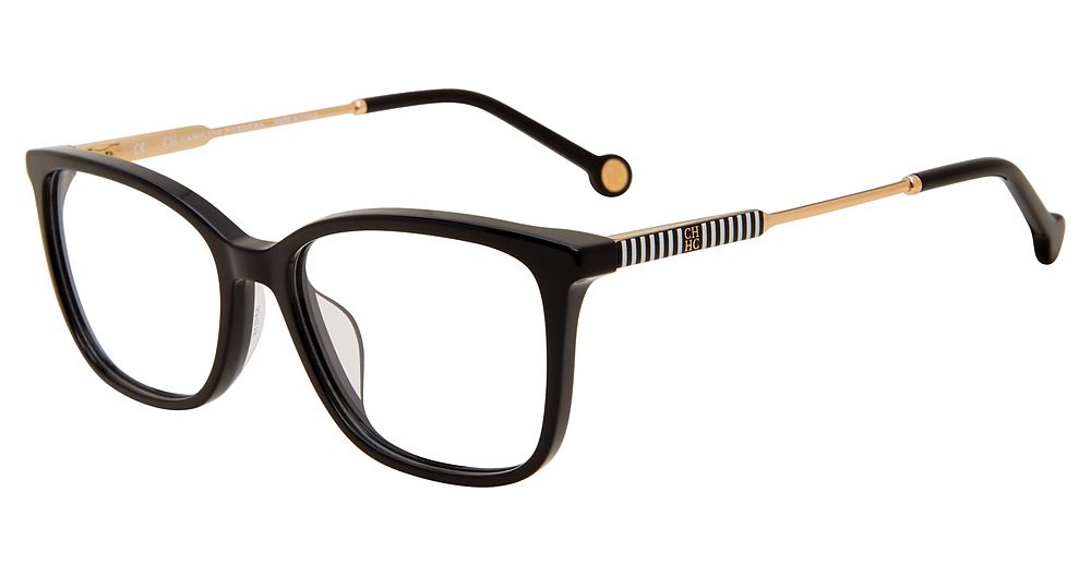 Carolina Herrera VHE816K square eyeglasses in Black 0700