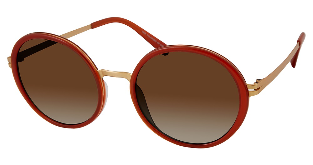 Modo 464 round sunglasses in Terracotta