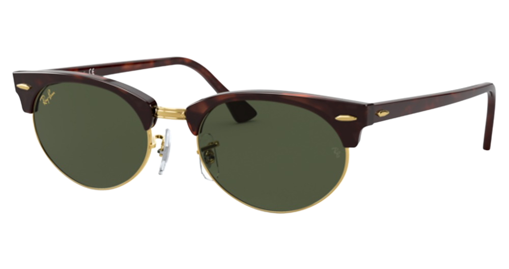 Ray-Ban RB3946 round sunglasses in Mock Tortoise/G 15 Green