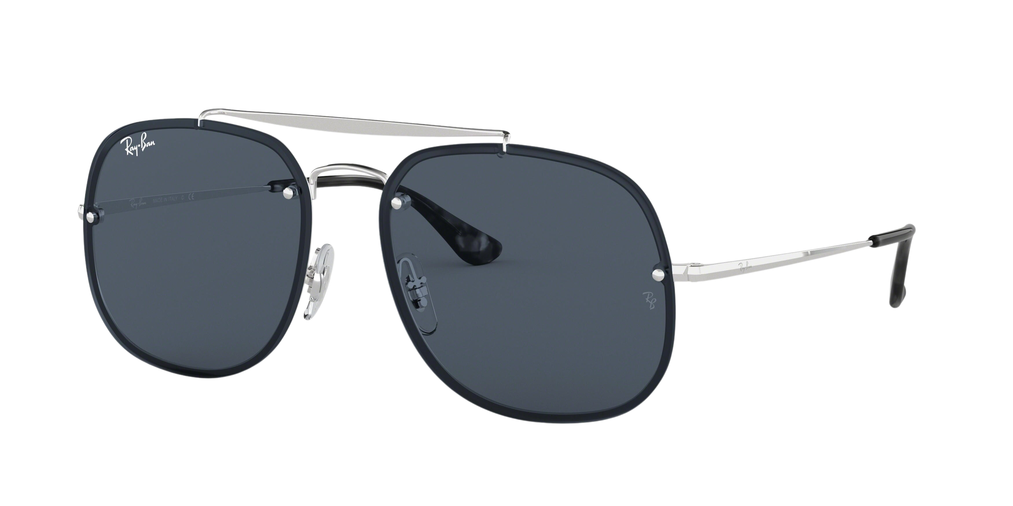 Ray-Ban RB3583N square sunglasses in Silver