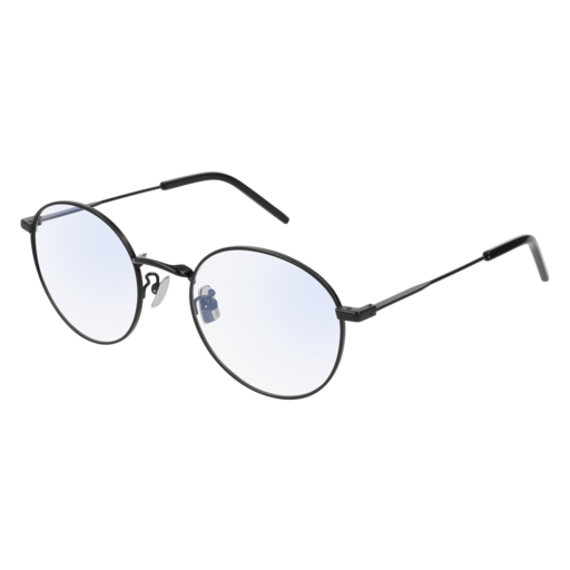 Saint Laurent SL 237/F round sunglasses in Black