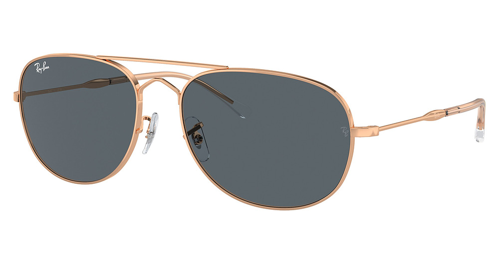 Ray-Ban RB3735 BAIN BRIDGE aviator sunglasses in Rosegold/Blue