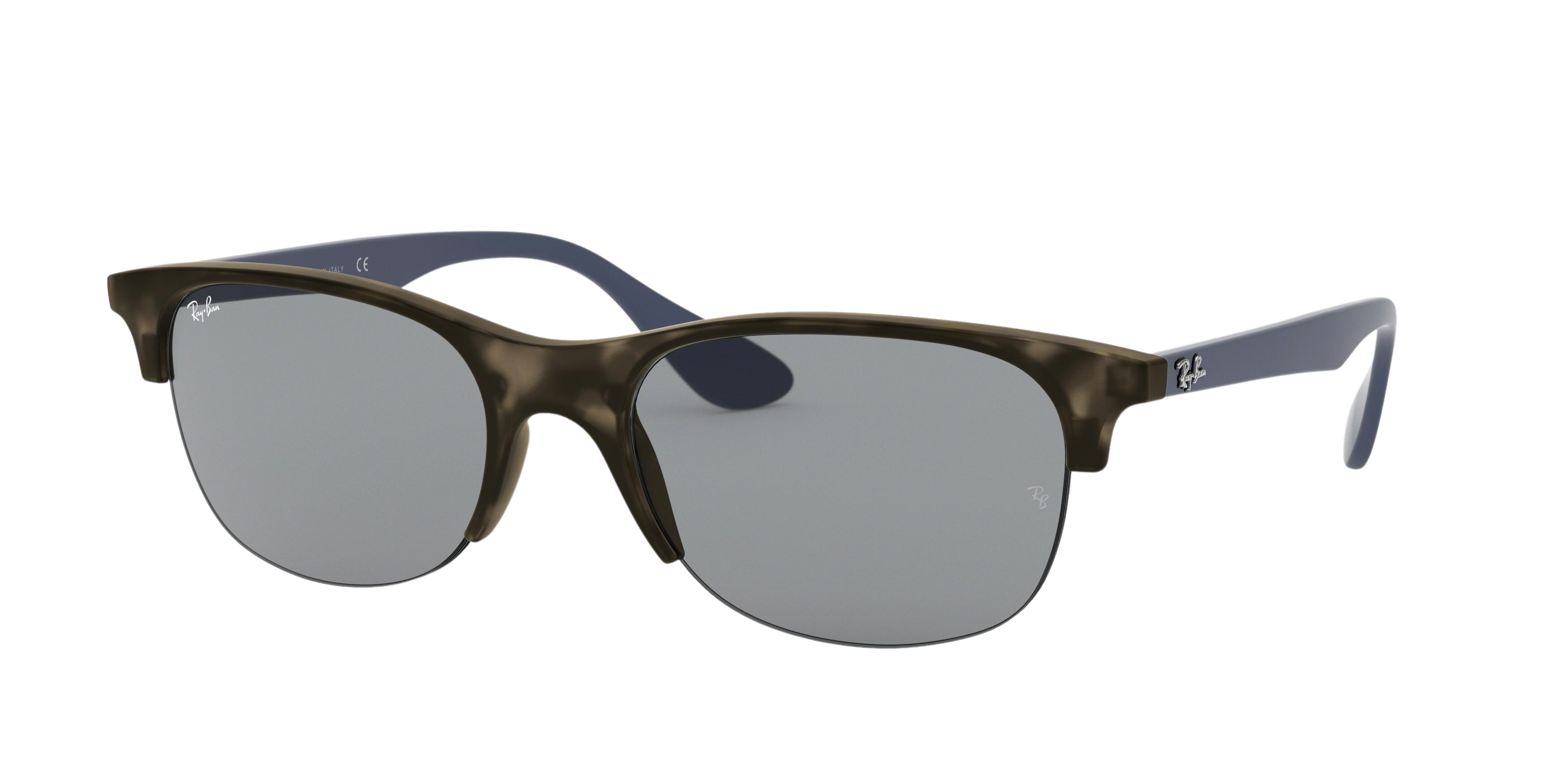 Ray-Ban RB4419 square sunglasses in Rubber Grey Havana