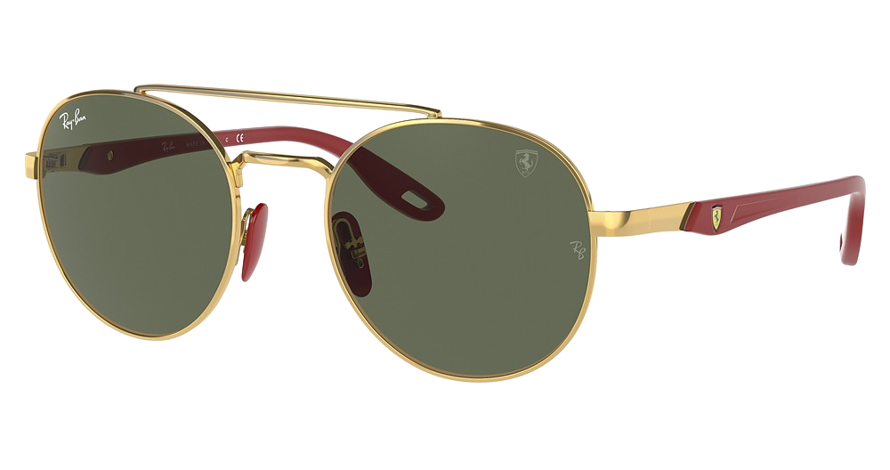Ray-Ban RB3696M aviator sunglasses in Arista/Dark Green
