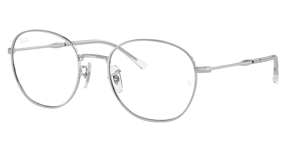 Ray-Ban RX6509 round eyeglasses in Silver