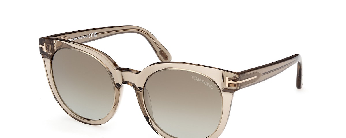 shiny light brown / brown mirror