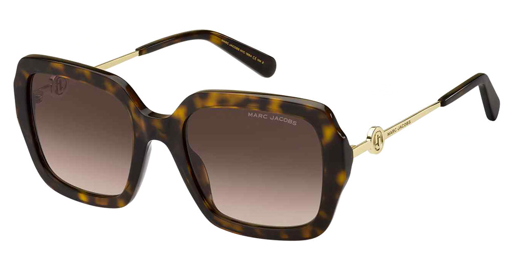 Marc Jacobs MARC 652/S square sunglasses in Havana/Brown Shaded