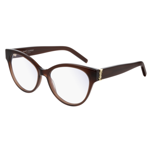 Saint Laurent SL M34 round sunglasses in Brown