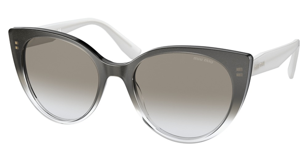 Miu Miu MU 04XS cateye sunglasses in Black Gradient/Grey Gradient