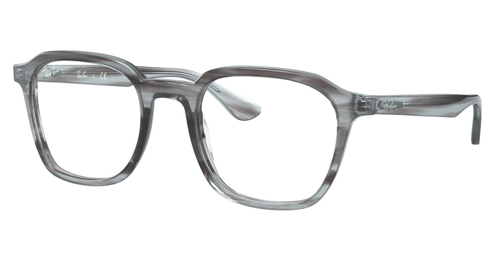 Ray-Ban RX5390 square eyeglasses in Striped Grey
