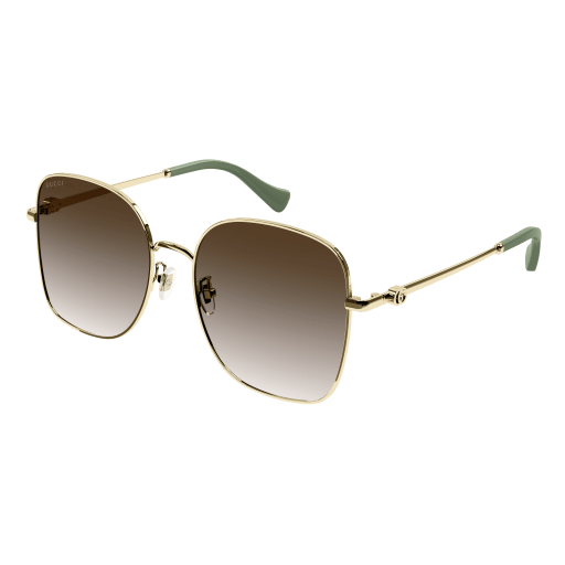 Gucci GG1143S round sunglasses in Gold Gold Brown/Brown