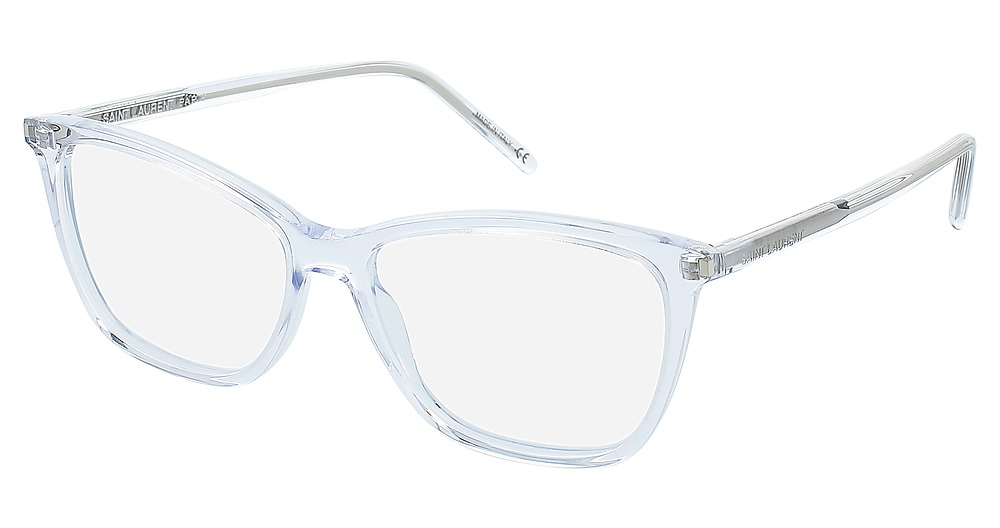 Saint Laurent SL 259 round eyeglasses in Crystal Crystal Transparent