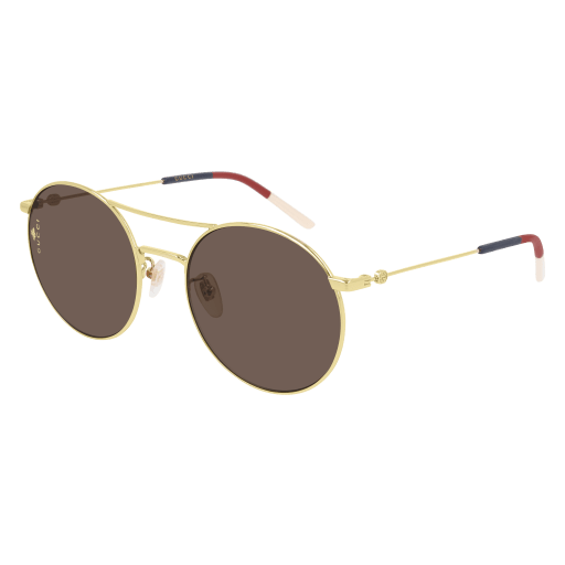 Gucci GG0680S round sunglasses in Gold Gold Brown/Nylon