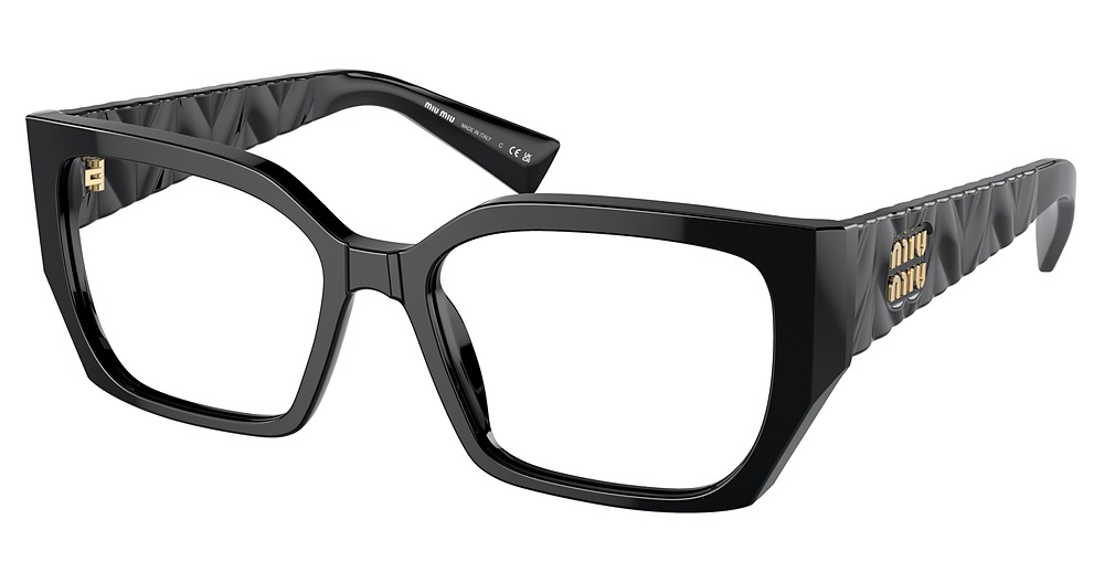 Miu Miu MU 03VV rectangle eyeglasses in Black