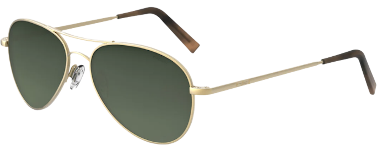 23k Satin Gold & Evergreen Polarized Gradient Nylon Lens