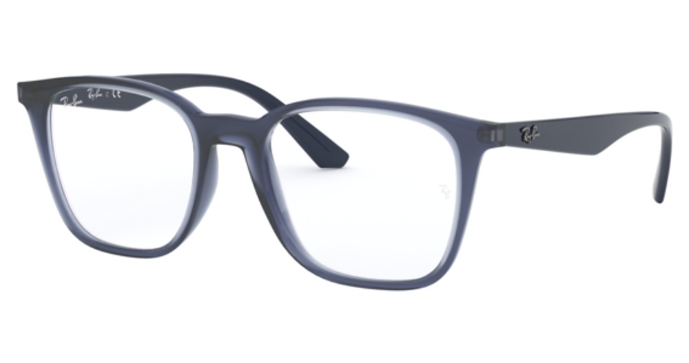 Ray-Ban RX7177 square eyeglasses in Transparent Violet