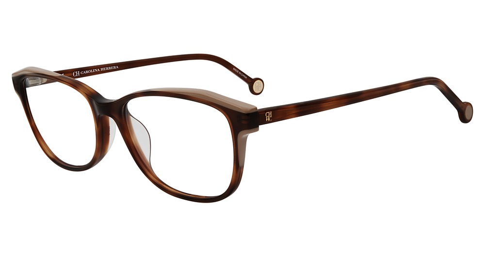 Carolina Herrera VHE776K cateye eyeglasses in Brown 09 Xw