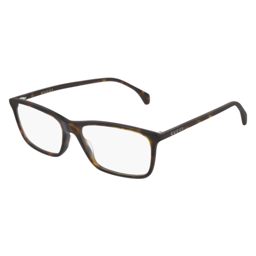 Gucci GG0553O rectangle eyeglasses in Havana
