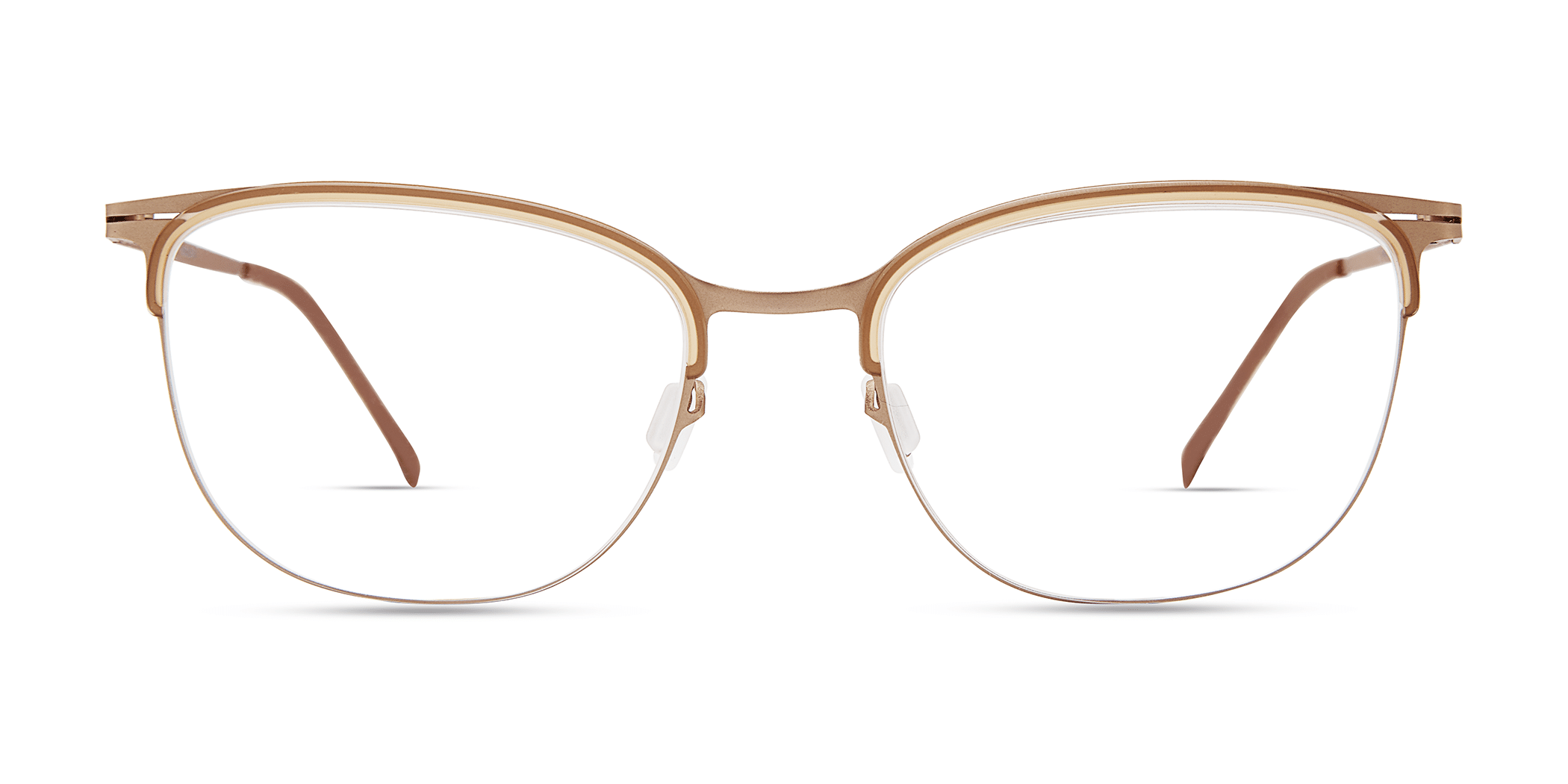 Modo 4421 cateye eyeglasses in Amber Rose Gold