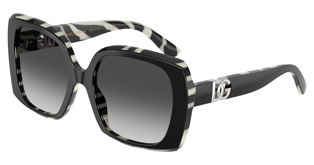 BLACK ON ZEBRA / GREY GRADIENT