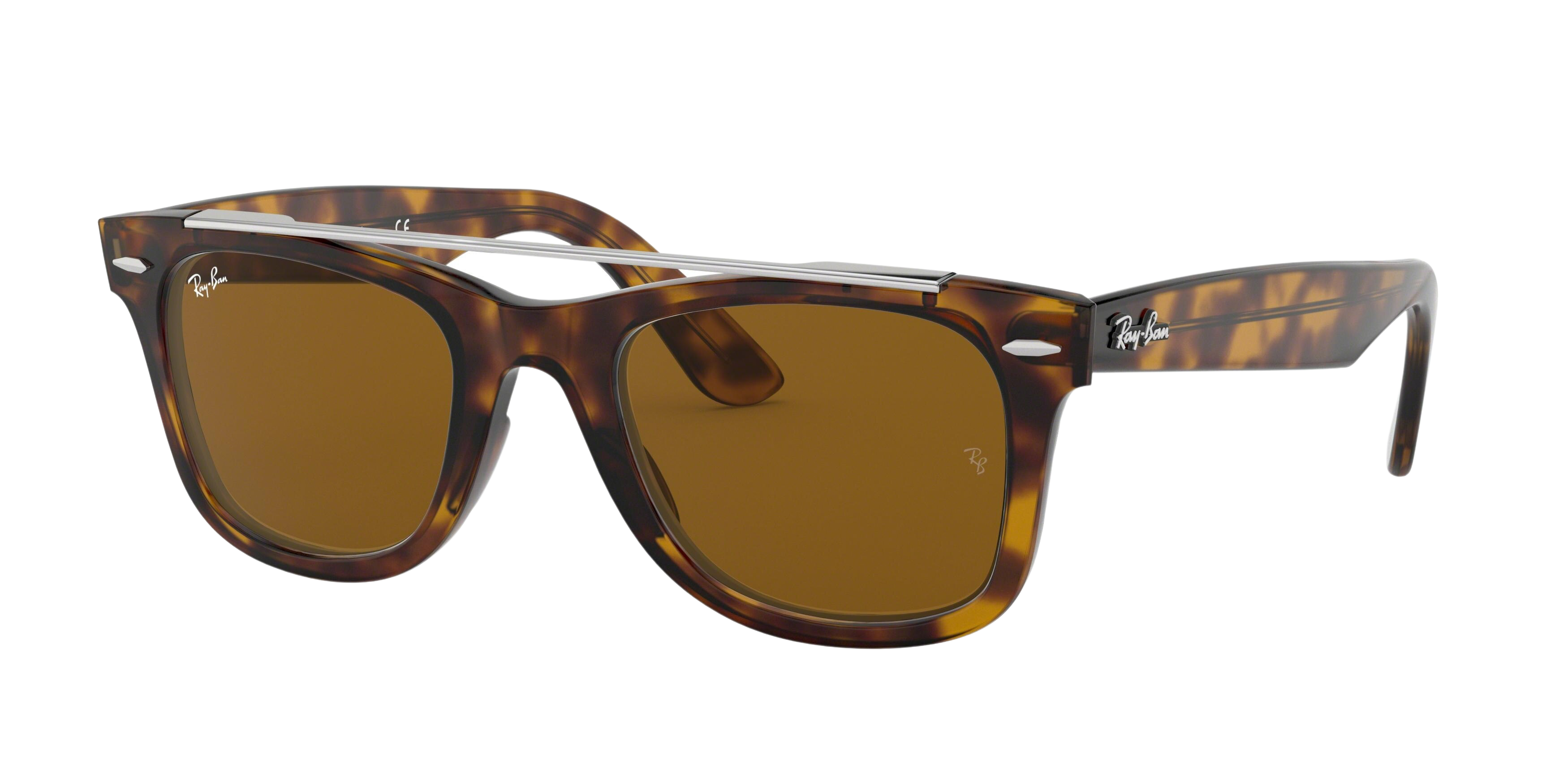 Ray-Ban RB4540F square sunglasses in Havana