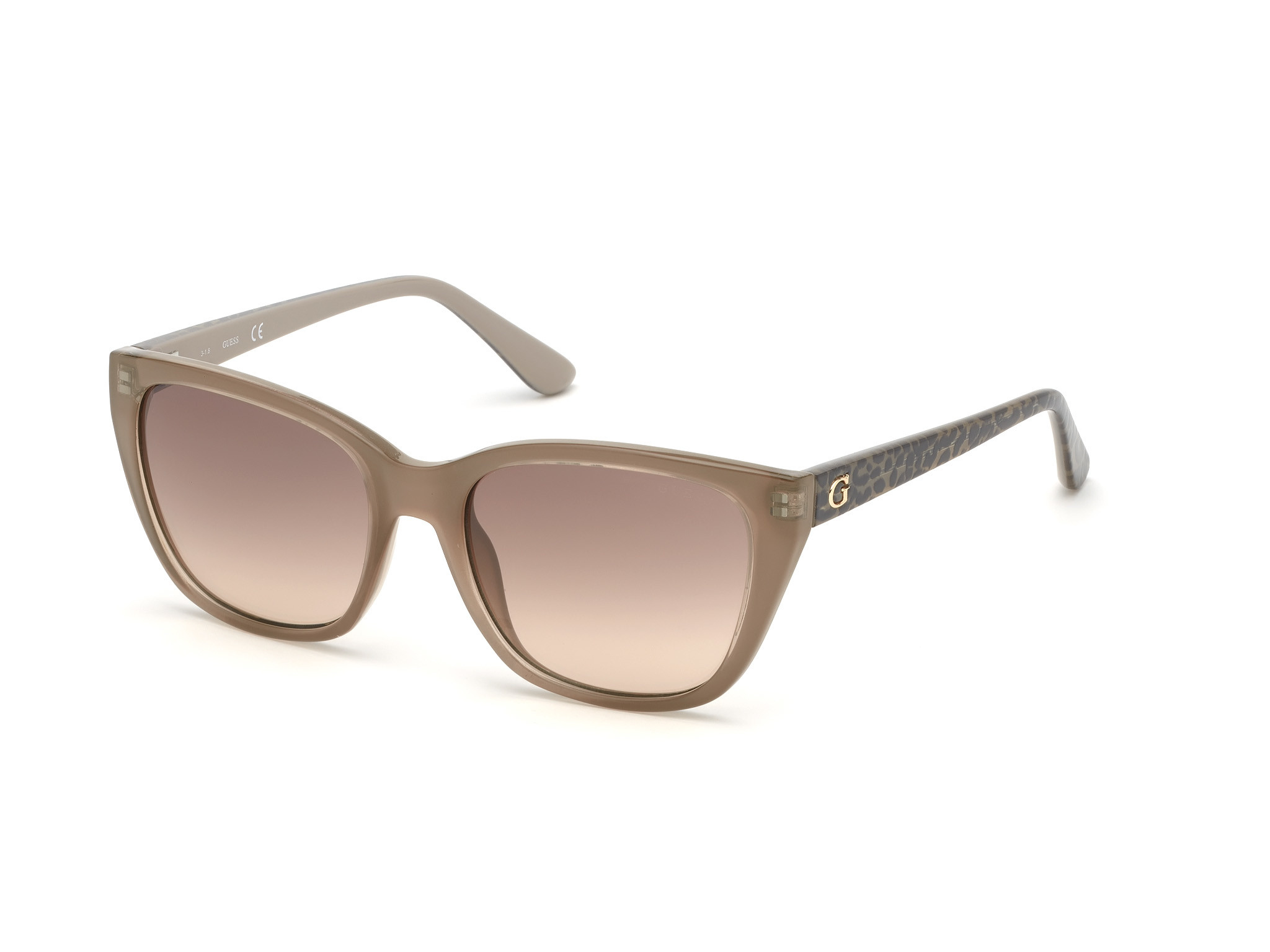 Shiny Beige / Gradient Brown Lenses