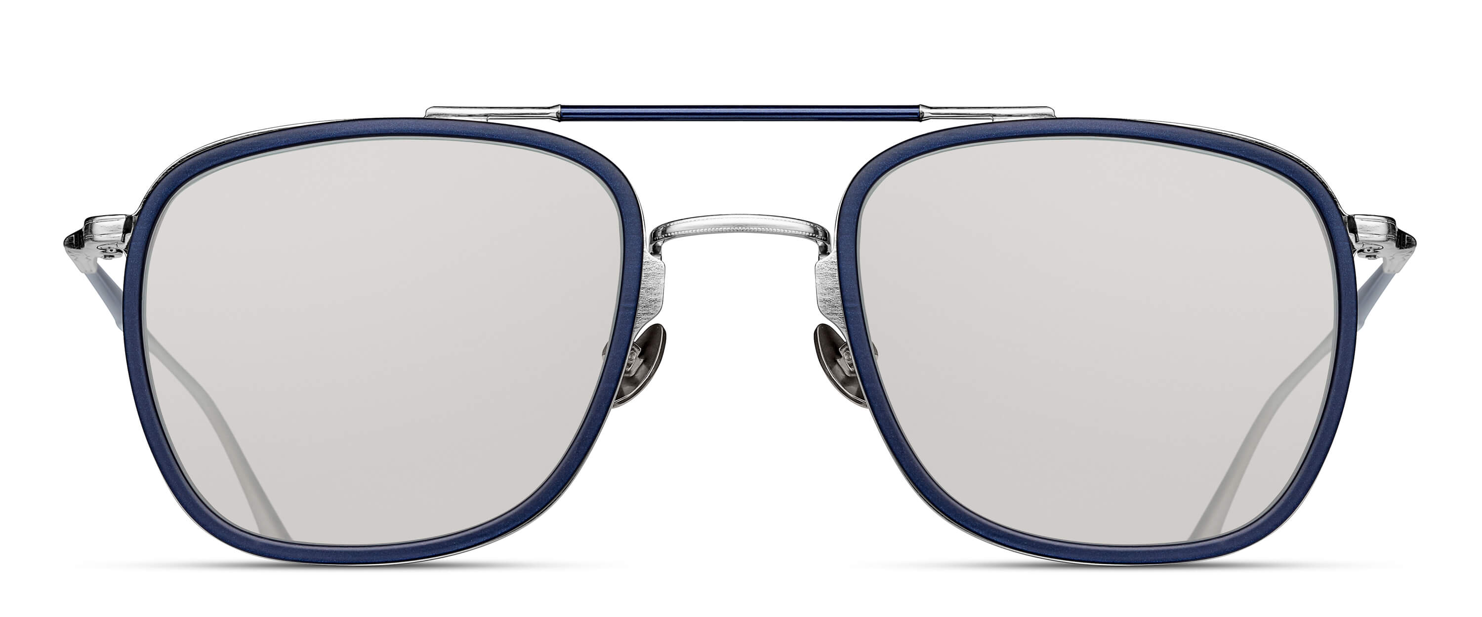 Brushed Silver / Matte Navy