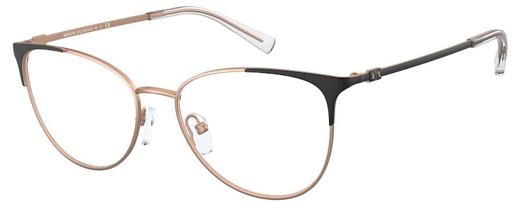Armani exchange online rose gold glasses