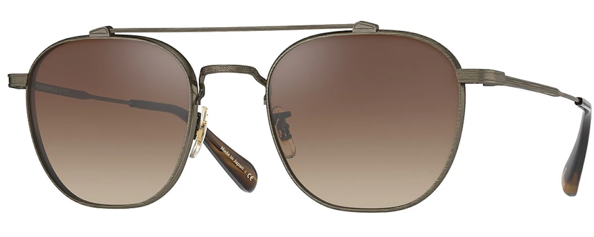 ANTIQUE GOLD / DARK BROWN GRADIENT MIRROR