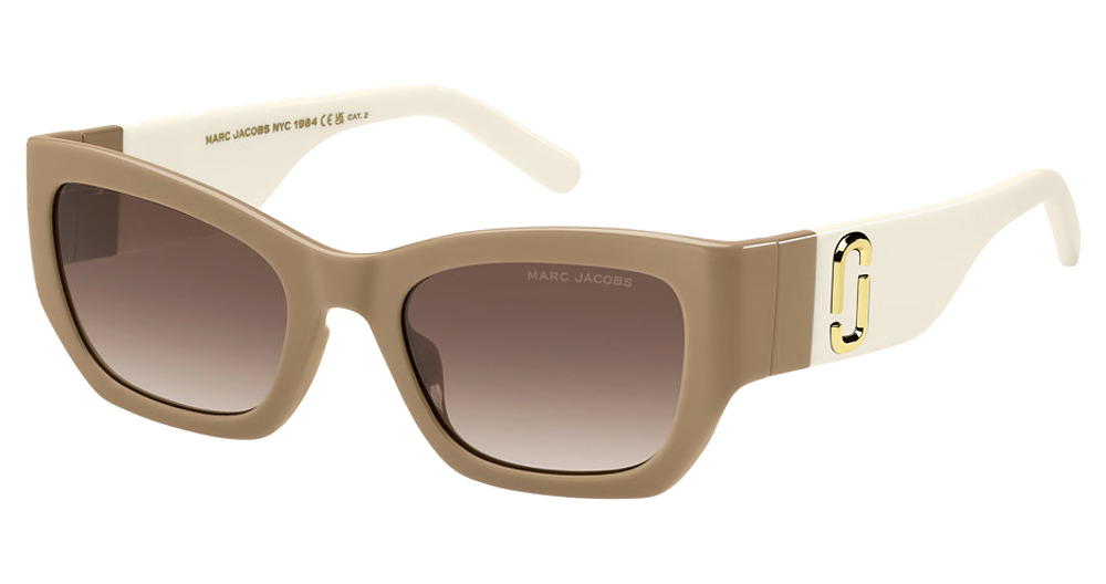 Marc Jacobs MARC 723/S rectangle sunglasses in Beige/Brown Shaded