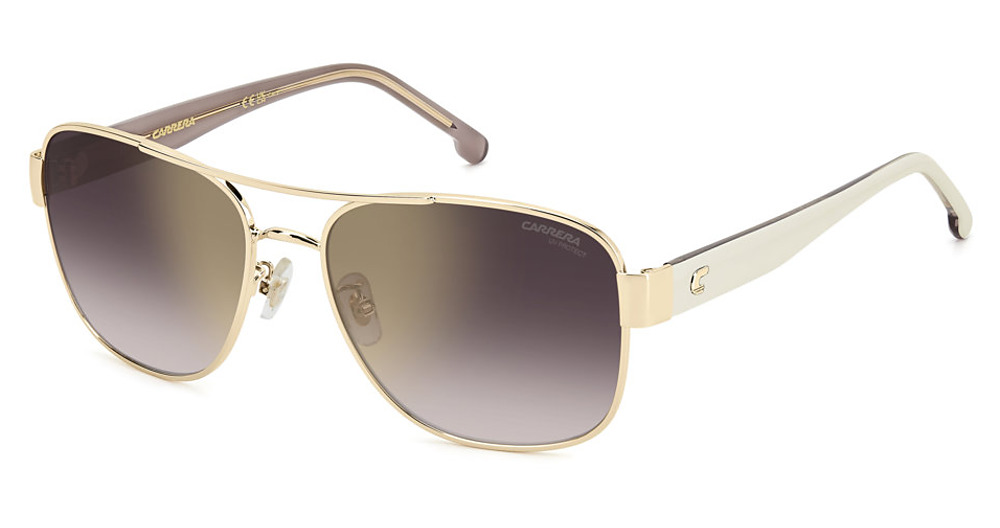 GOLDIVORY / GOLD MIRROR ON BURGUNDY SHADED
