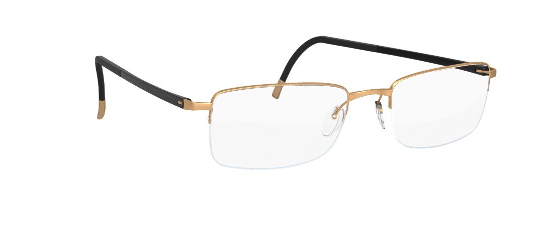 satined gold/black