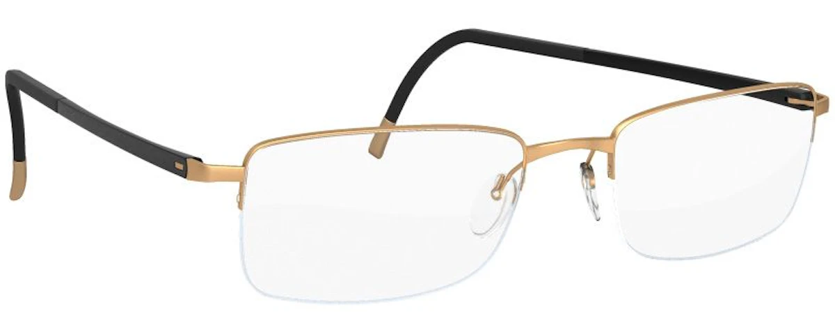 satined gold/black