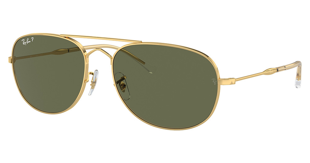 Ray-Ban RB3735 BAIN BRIDGE aviator sunglasses in Arista/Polarized Green