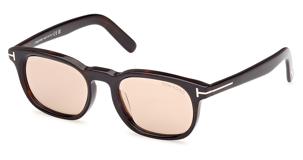 Tom Ford FT1122-D square sunglasses in Dark Havana/Brown
