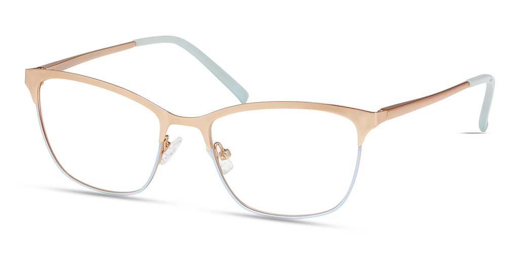 Light blue / Rose gold