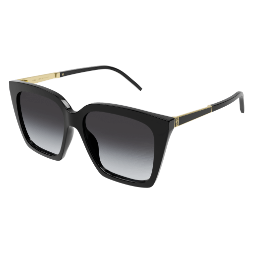 Saint Laurent SL M100 cateye sunglasses in Black Gold Grey/Grey