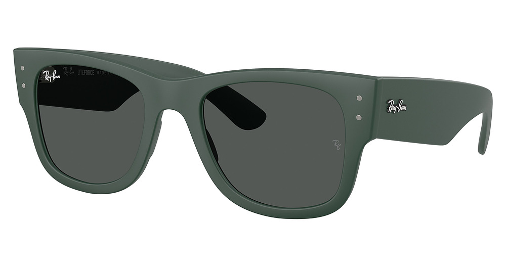 Ray-Ban RB4840S round sunglasses in Sand Green/Dark Grey