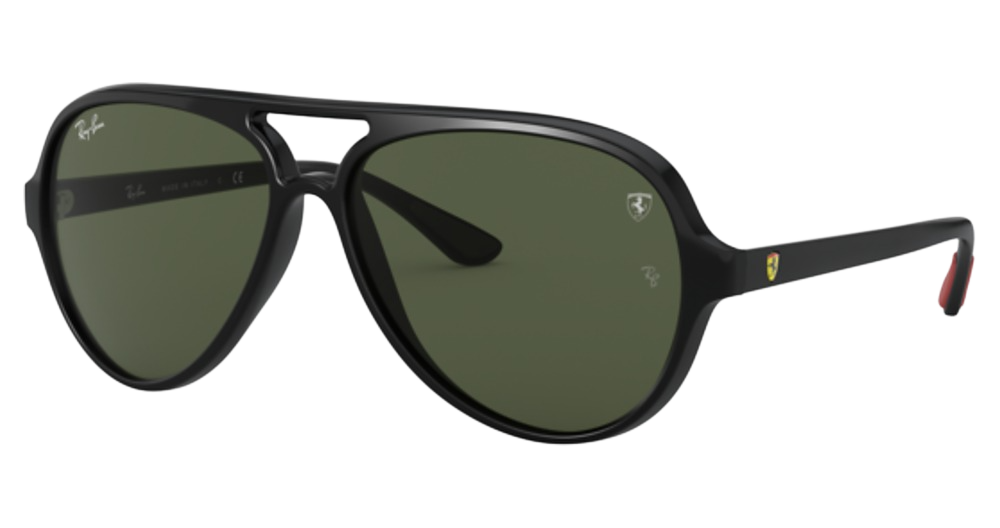 Ray-Ban RB4125M aviator sunglasses in Black/G 15 Green