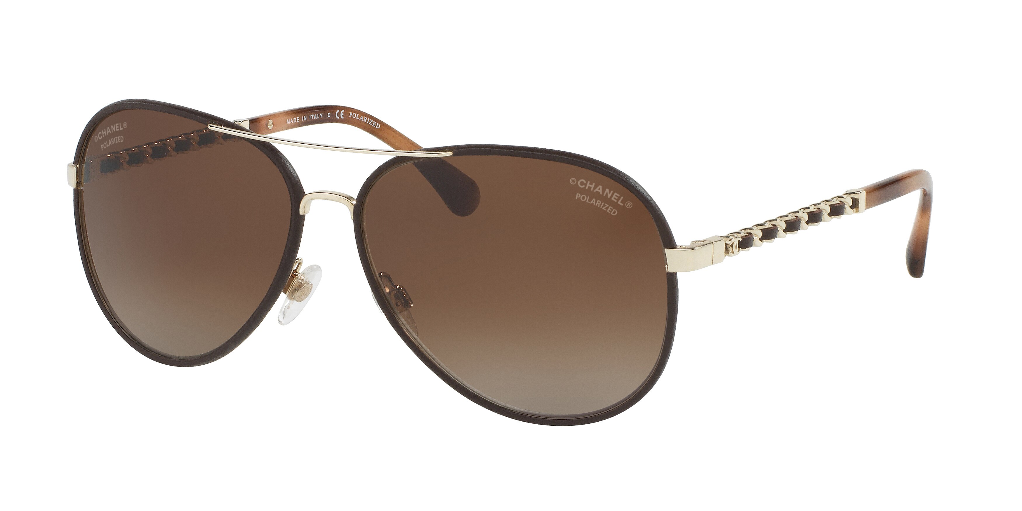 PALE GOLD/DARK BROWN