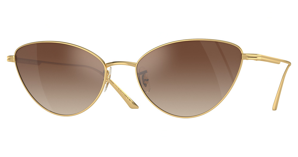 GOLD / DARK BROWN GRADIENT MIRROR