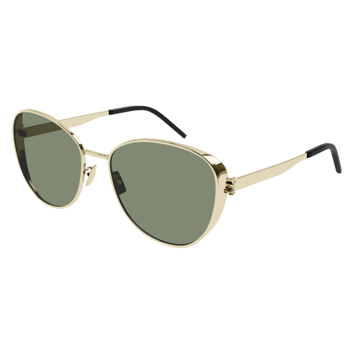Saint Laurent SL M91 round sunglasses in Gold