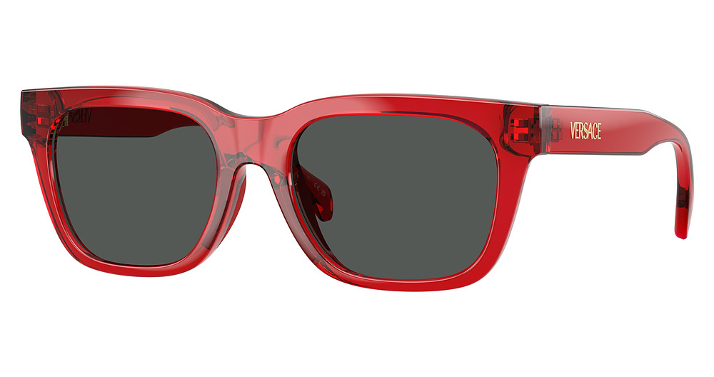 TRANSPARENT RED / DARK GREY